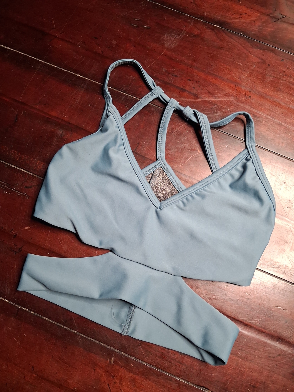 Everyday Light Blue Strappy Sports Bralette